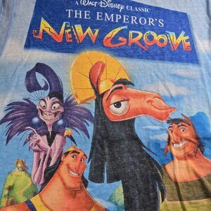 The Emperor's New Groove tee Size L Disney Kronk Kuzco Yzma Pacha VHS cover